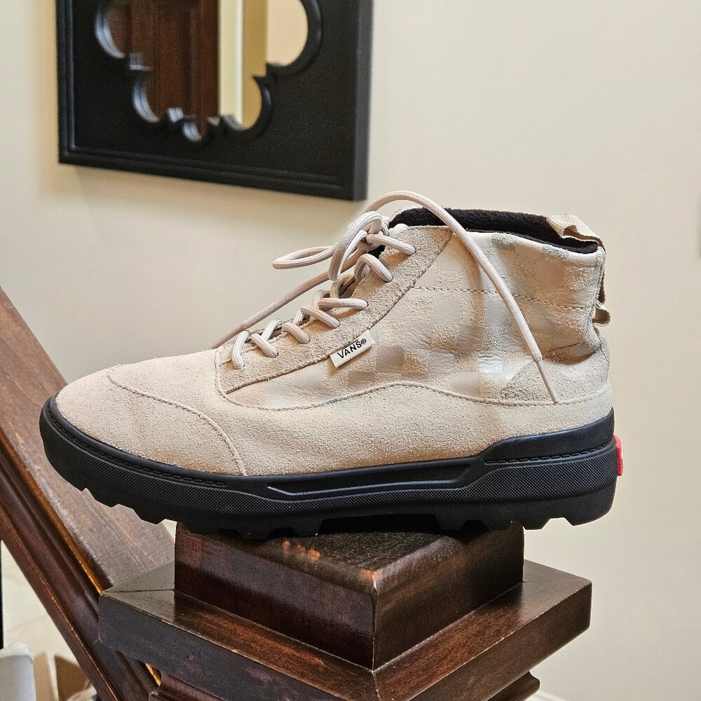 Vans Women's Suede "Cold Weather" High Top Sneaker Boots, Cream, Sz 8.5 - Picture 9 of 16